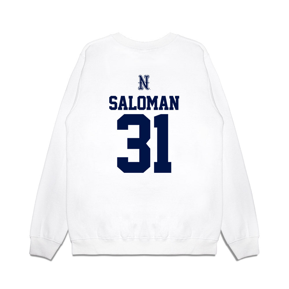 Nevada - NCAA Baseball : Logan Saloman - USA Raglan Premium Crewneck Sweatshirt-1