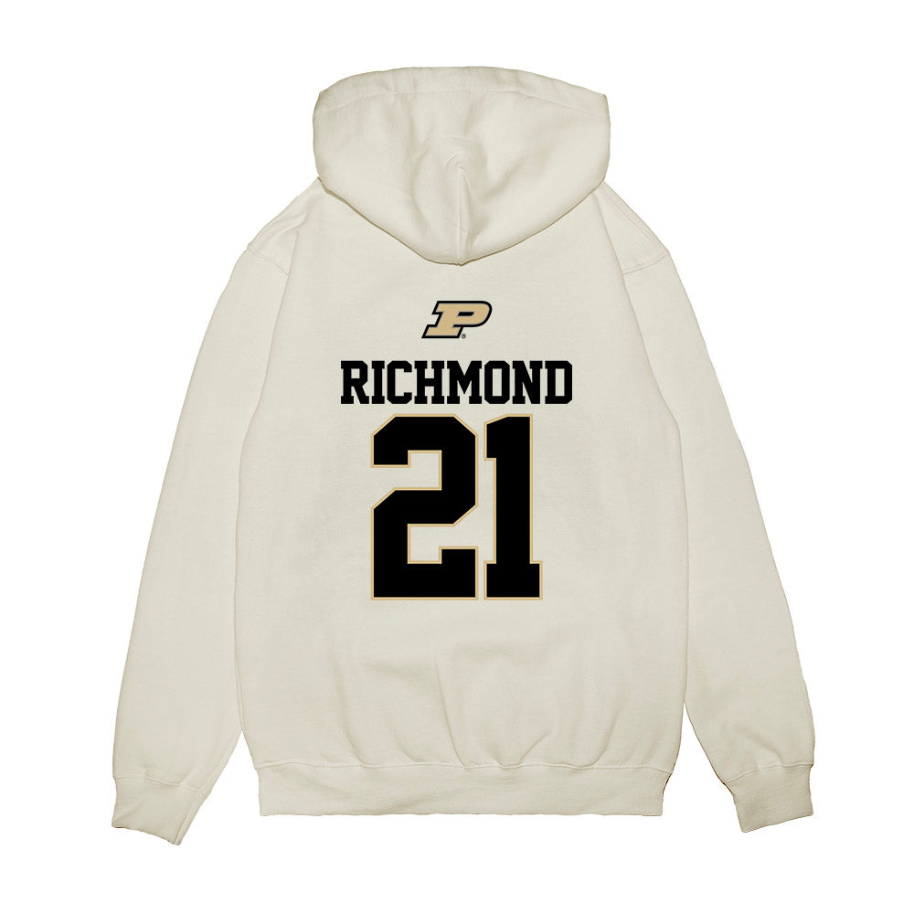 Purdue - NCAA Baseball : CJ Richmond - USA Raglan Premium Hooded Sweatshirt-1