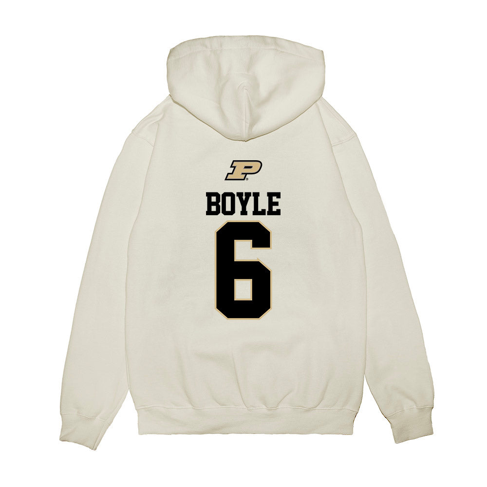 Purdue - NCAA Baseball : Westin Boyle - USA Raglan Premium Hooded Sweatshirt-1