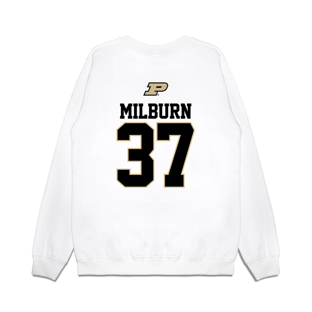 Purdue - NCAA Baseball : Isaac Milburn - USA Raglan Premium Crewneck Sweatshirt-1