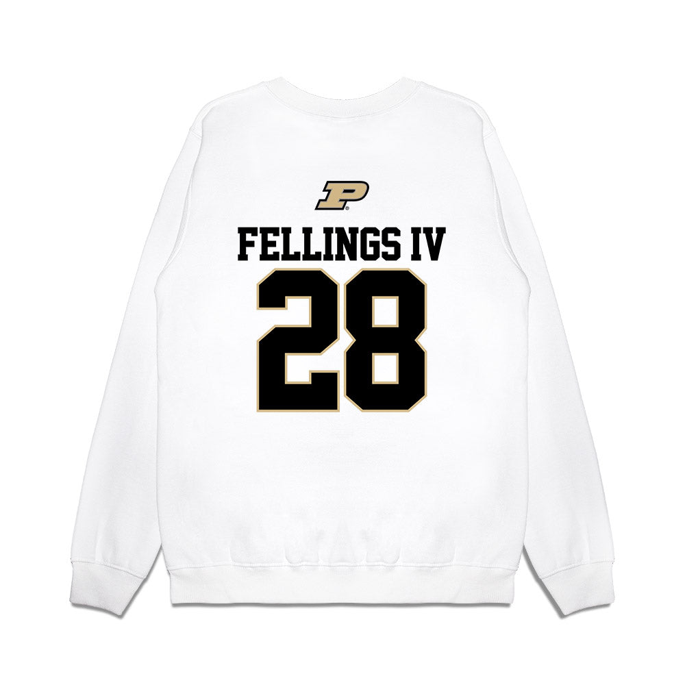 Purdue - NCAA Baseball : Eugene Tro Fellings IV - USA Raglan Premium Crewneck Sweatshirt-1