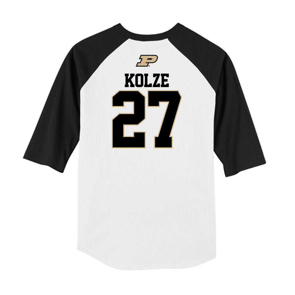 Purdue - NCAA Baseball : Nick Kolze - USA Raglan Raglan Shirt-1