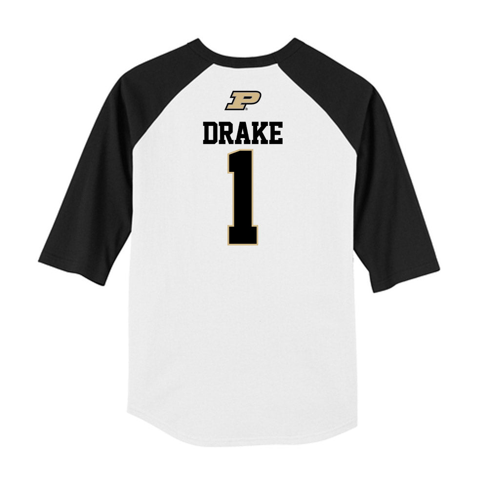 Purdue - NCAA Baseball : Dylan Drake - USA Raglan Raglan Shirt-1