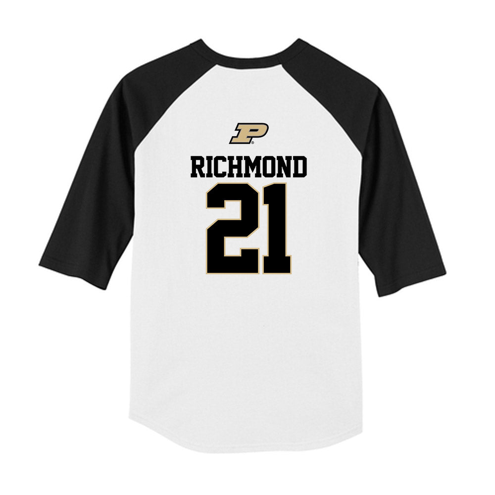 Purdue - NCAA Baseball : CJ Richmond - USA Raglan Youth Raglan T-Shirt-1