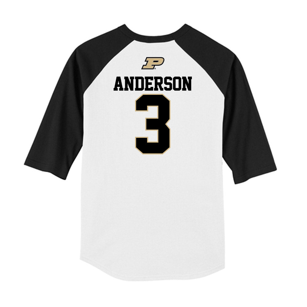 Purdue - NCAA Baseball : Eli Anderson - USA Raglan Raglan Shirt-1