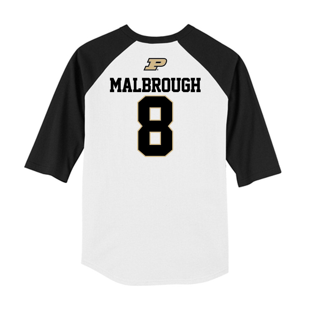 Purdue - NCAA Baseball : Quincy Malbrough - USA Raglan Raglan Shirt-1