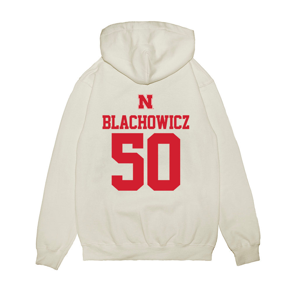 Nebraska - NCAA Baseball : Gavin Blachowicz - USA Raglan Premium Hooded Sweatshirt-1