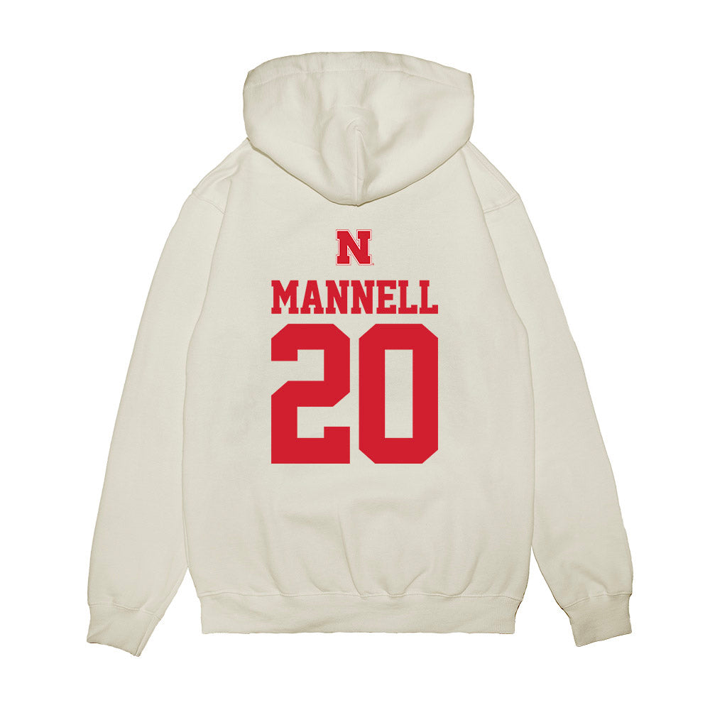 Nebraska - NCAA Baseball : Kevin Mannell - USA Raglan Premium Hooded Sweatshirt-1