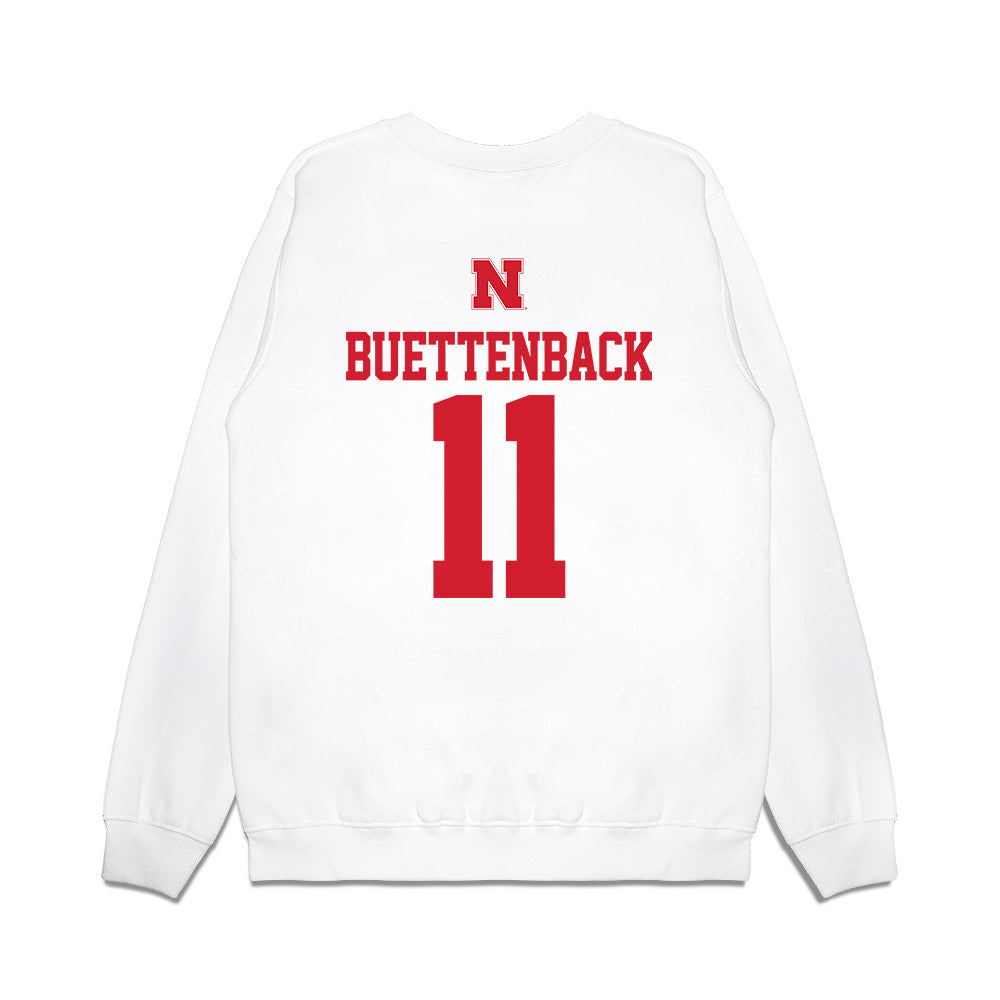 Nebraska - NCAA Baseball : Max Buettenback - USA Raglan Premium Crewneck Sweatshirt-1