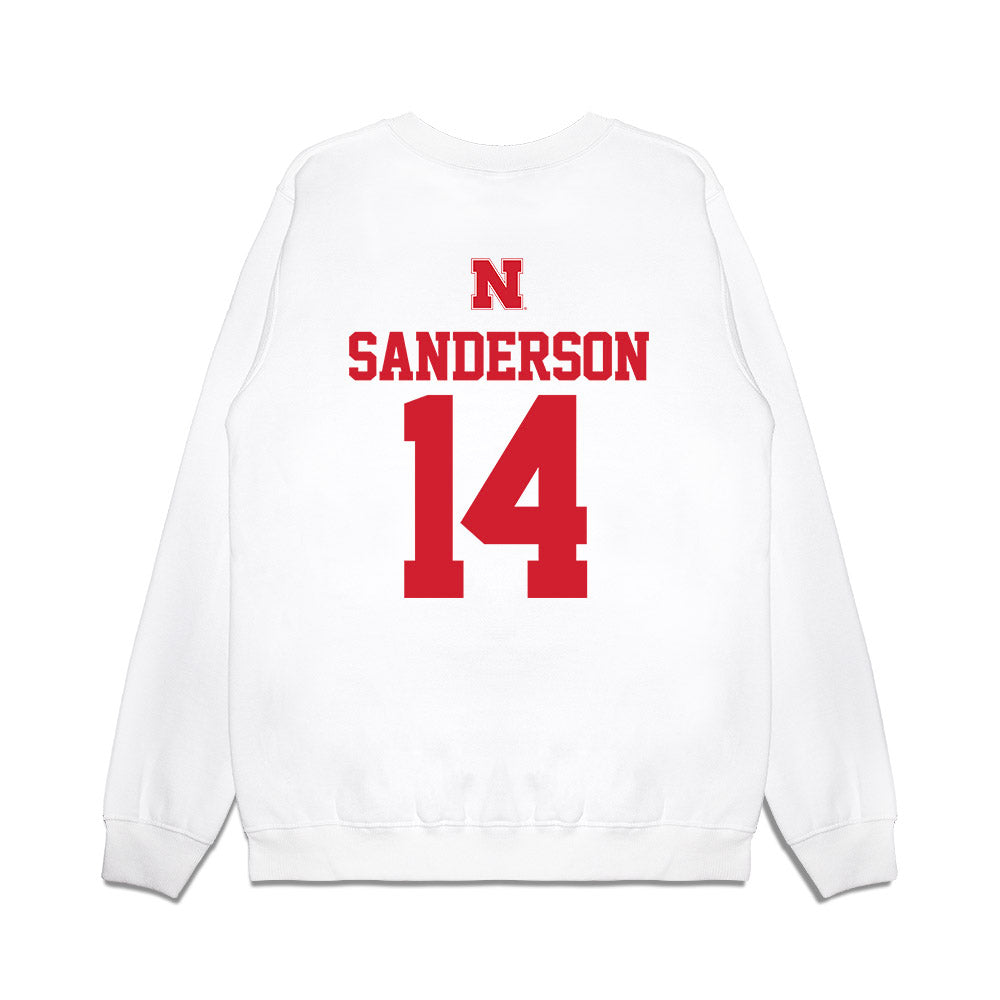 Nebraska - NCAA Baseball : Case Sanderson - USA Raglan Premium Crewneck Sweatshirt-1