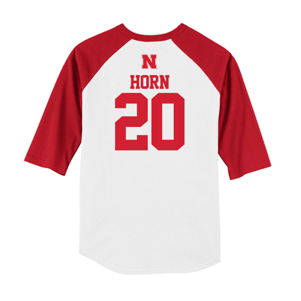 Nebraska - NCAA Baseball : Tyner Horn - USA Raglan Raglan Shirt-1