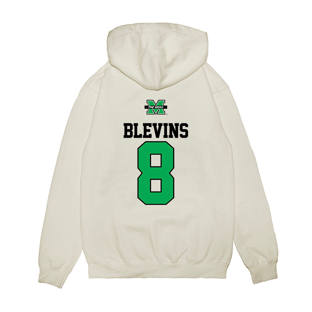 Marshall - NCAA Baseball : Bryce Blevins - USA Raglan Premium Hooded Sweatshirt-1