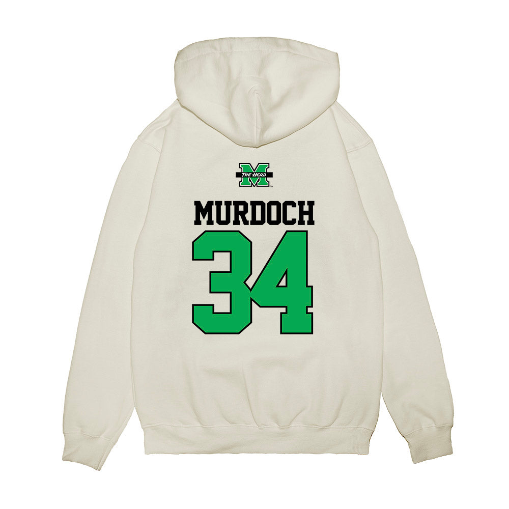 Marshall - NCAA Baseball : Ethan Murdoch - USA Raglan Premium Hooded Sweatshirt-1