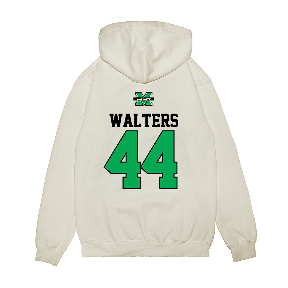 Marshall - NCAA Baseball : Carter Walters - USA Raglan Premium Hooded Sweatshirt-1