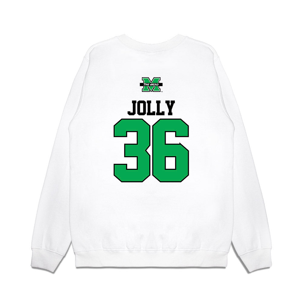 Marshall - NCAA Baseball : Grant Jolly - USA Raglan Premium Crewneck Sweatshirt-1