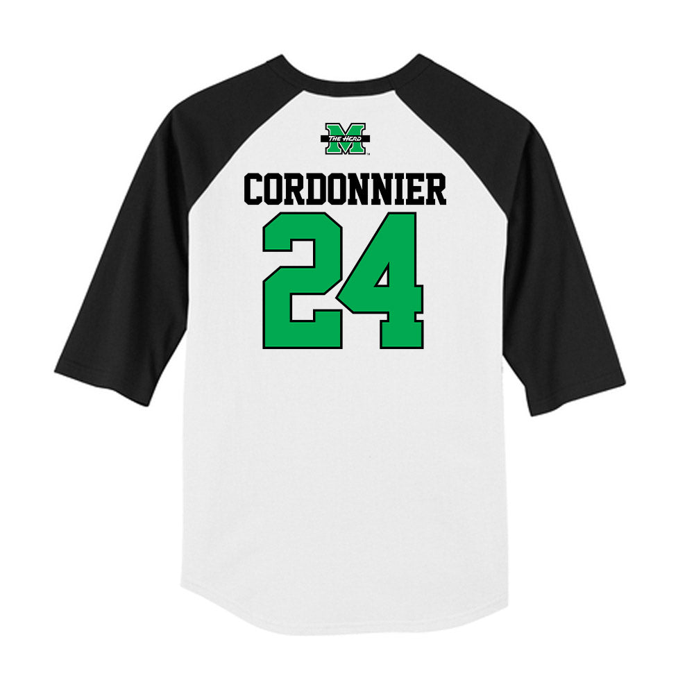 Marshall - NCAA Baseball : Braylon Cordonnier - USA Raglan Raglan Shirt-1