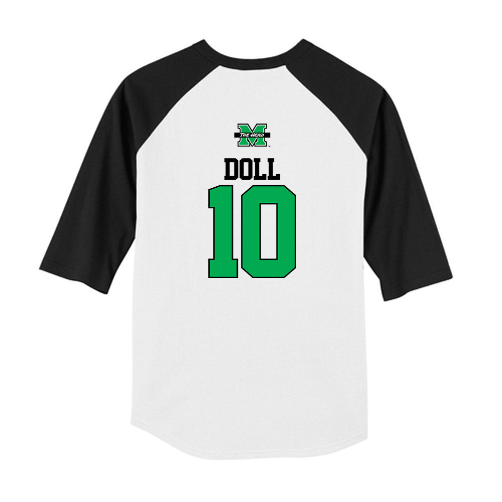 Marshall - NCAA Baseball : Landen Doll - USA Raglan Youth Raglan T-Shirt-1