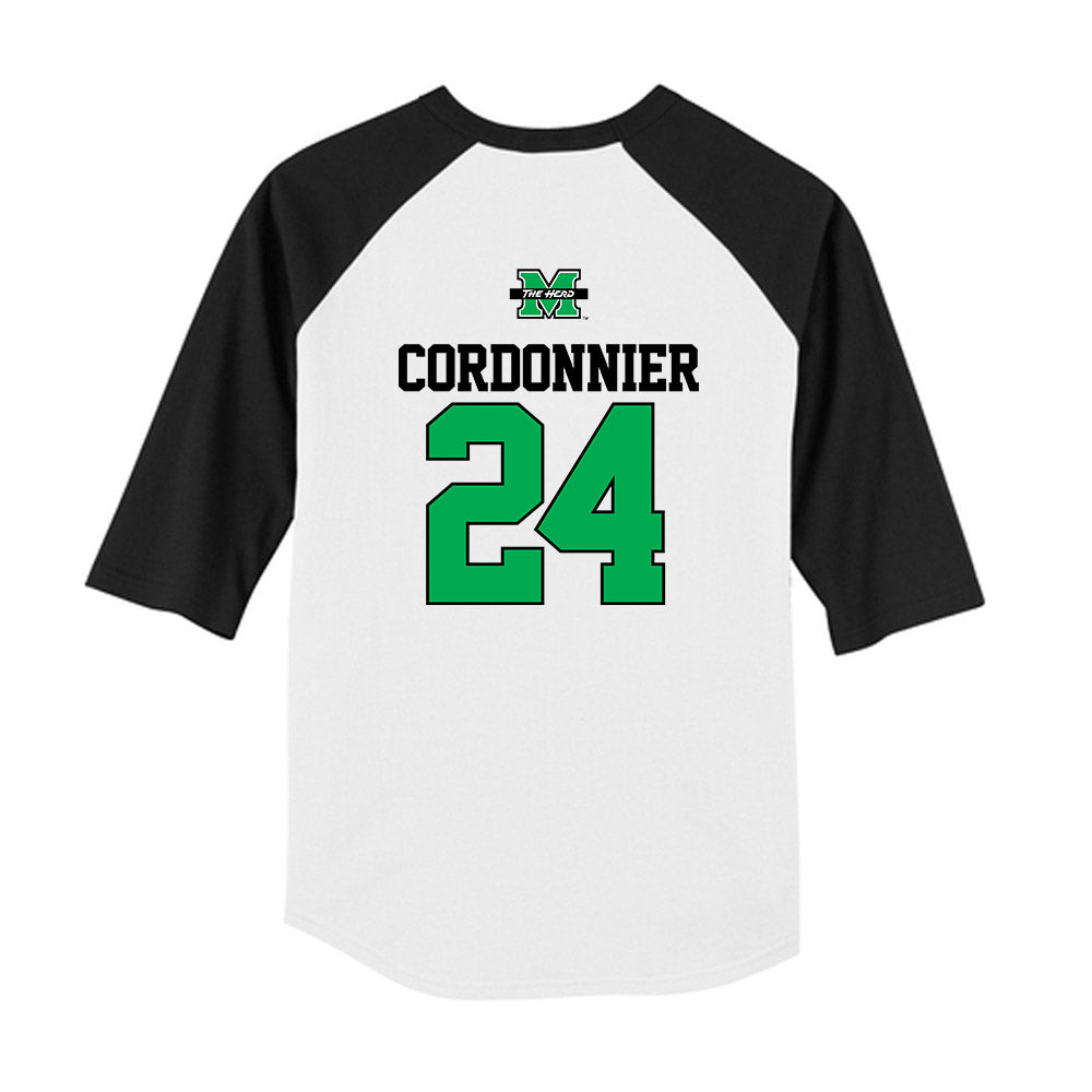 Marshall - NCAA Baseball : Braylon Cordonnier - USA Raglan Youth Raglan T-Shirt-1