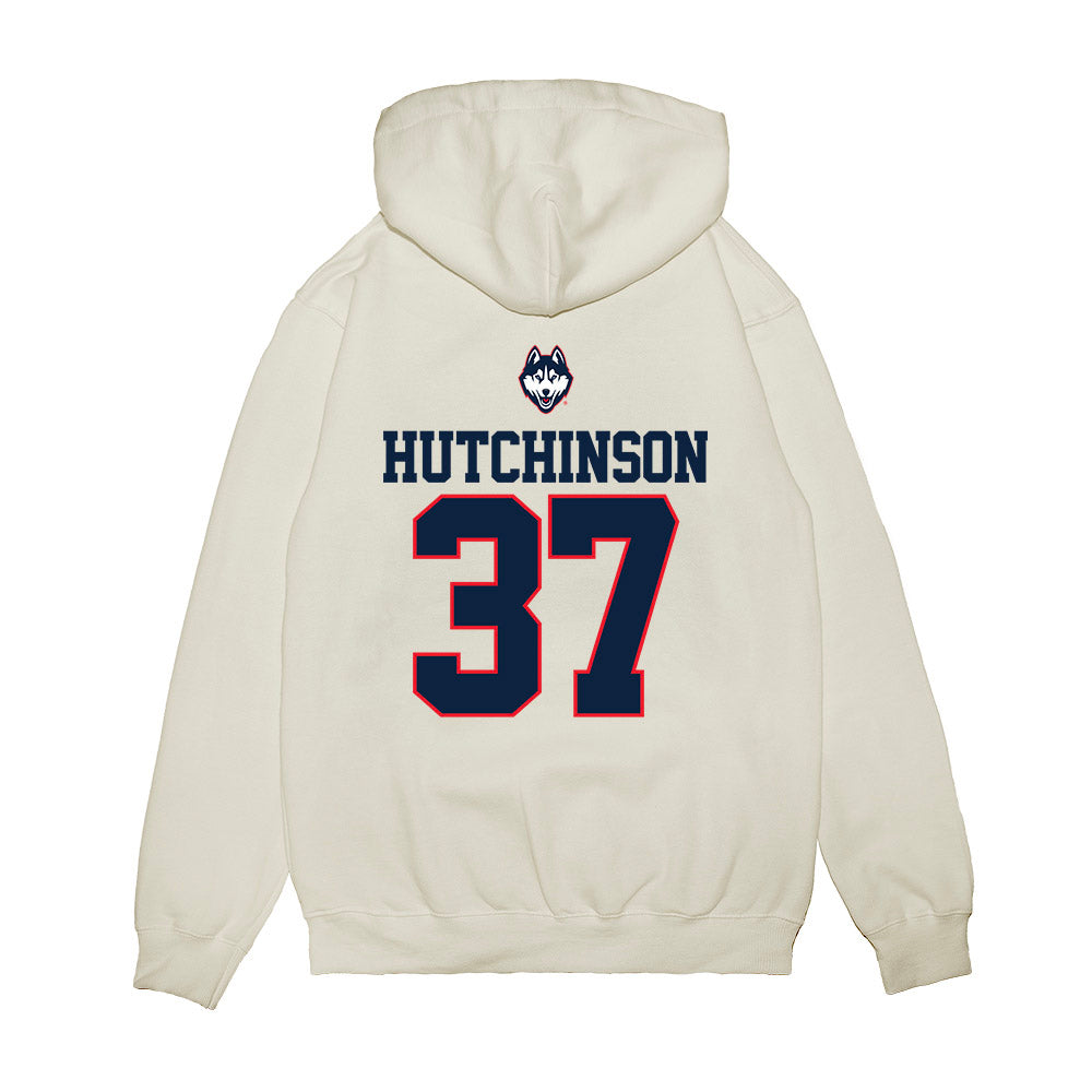 UConn - NCAA Baseball : Sam Hutchinson - USA Raglan Premium Hooded Sweatshirt-1