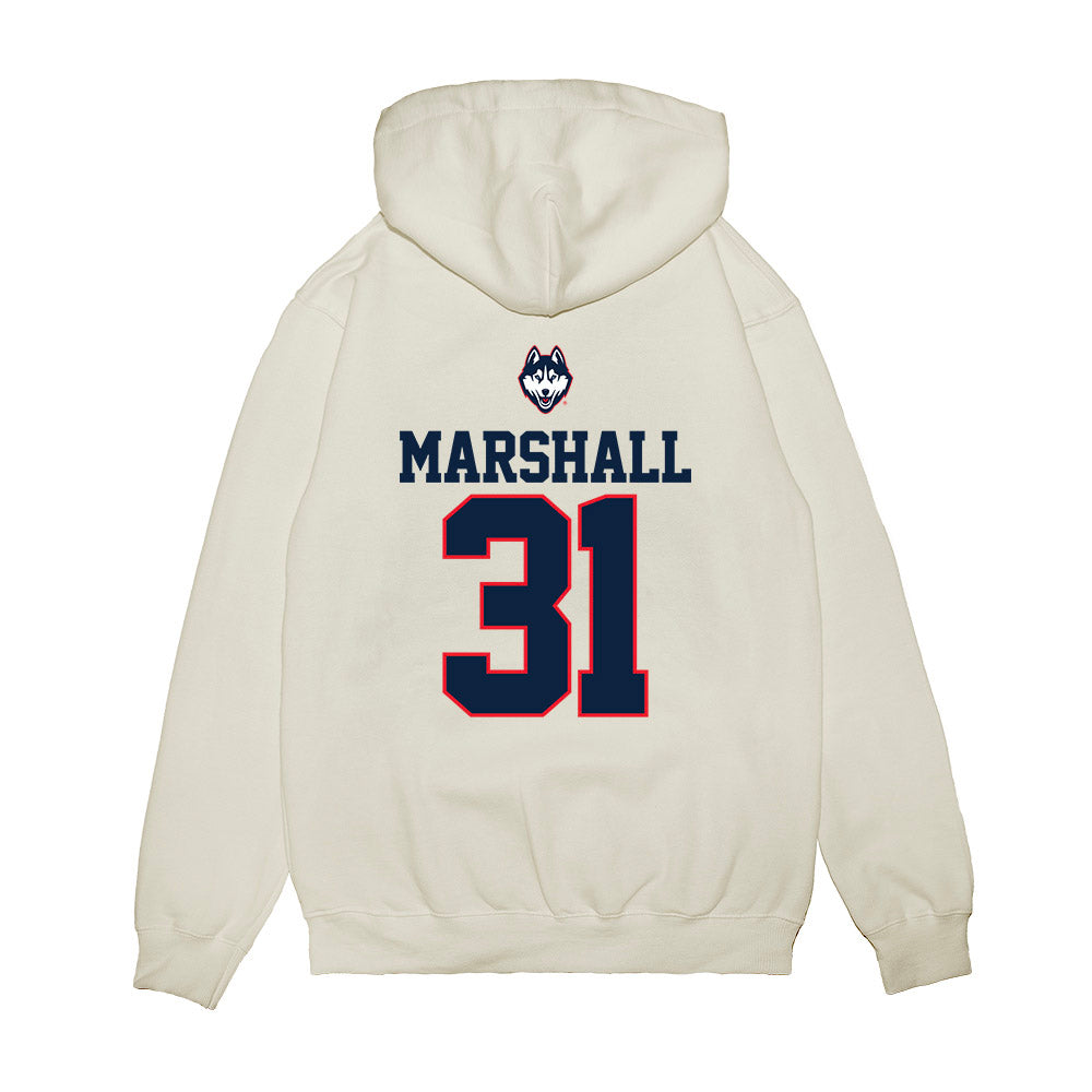 UConn - NCAA Baseball : Jackson Marshall - USA Raglan Premium Hooded Sweatshirt-1