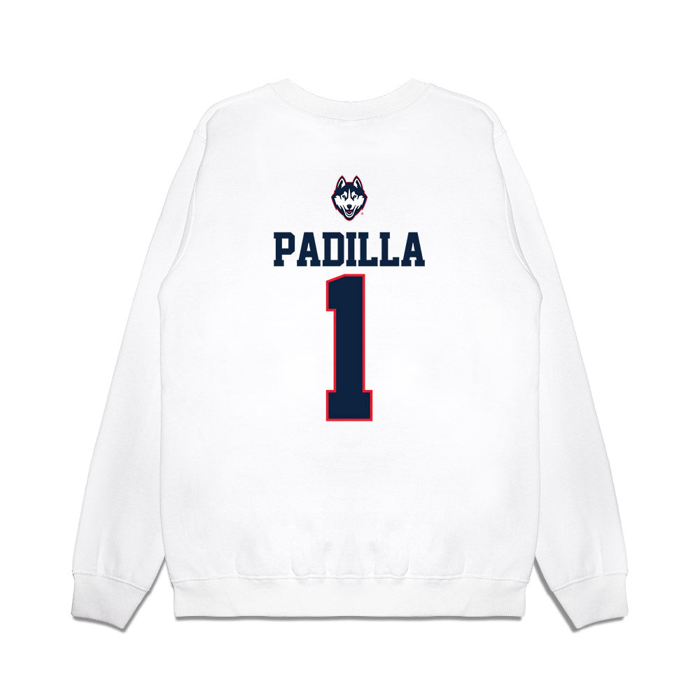 UConn - NCAA Baseball : Bryan Padilla - USA Raglan Premium Crewneck Sweatshirt-1