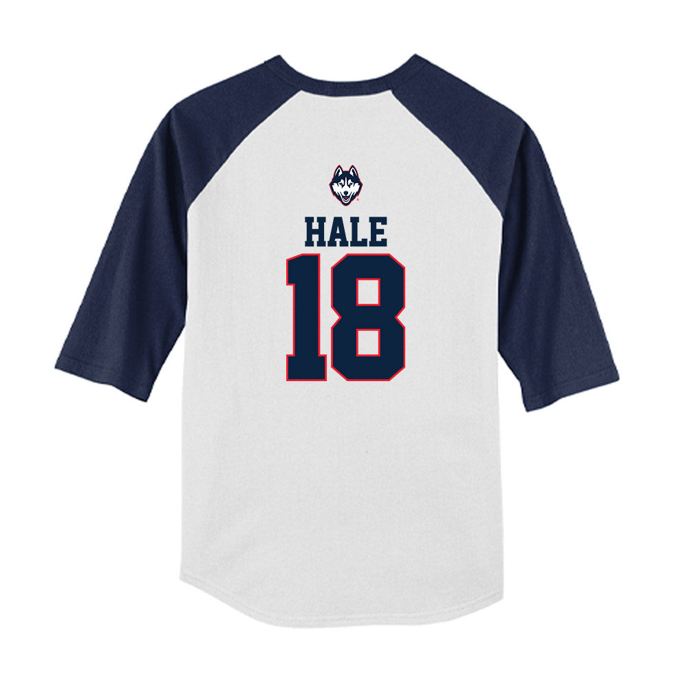 UConn - NCAA Baseball : Charlie Hale - USA Raglan Youth Raglan T-Shirt-1