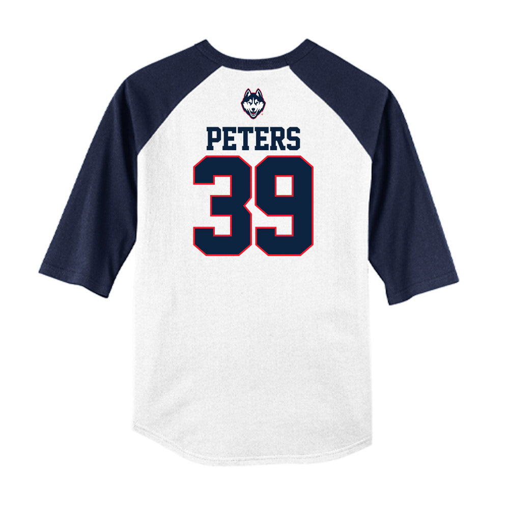 UConn - NCAA Baseball : Kyle Peters - USA Raglan Raglan Shirt-1