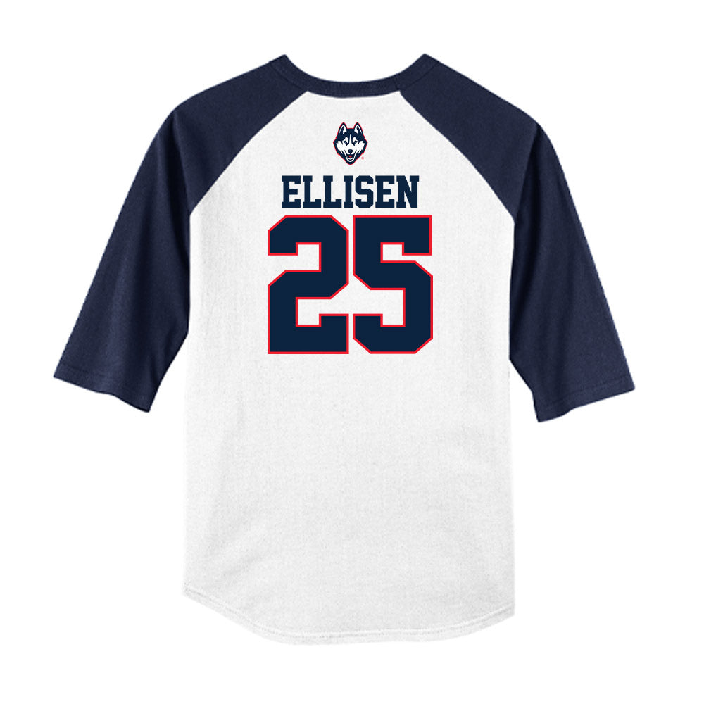 UConn - NCAA Baseball : Thomas Ellisen - USA Raglan Raglan Shirt-1
