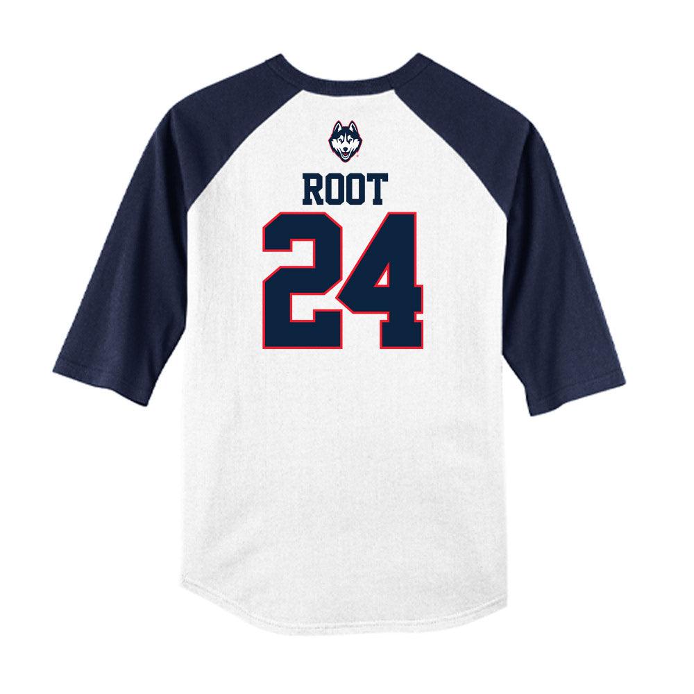 UConn - NCAA Baseball : Beau Root - USA Raglan Raglan Shirt-1
