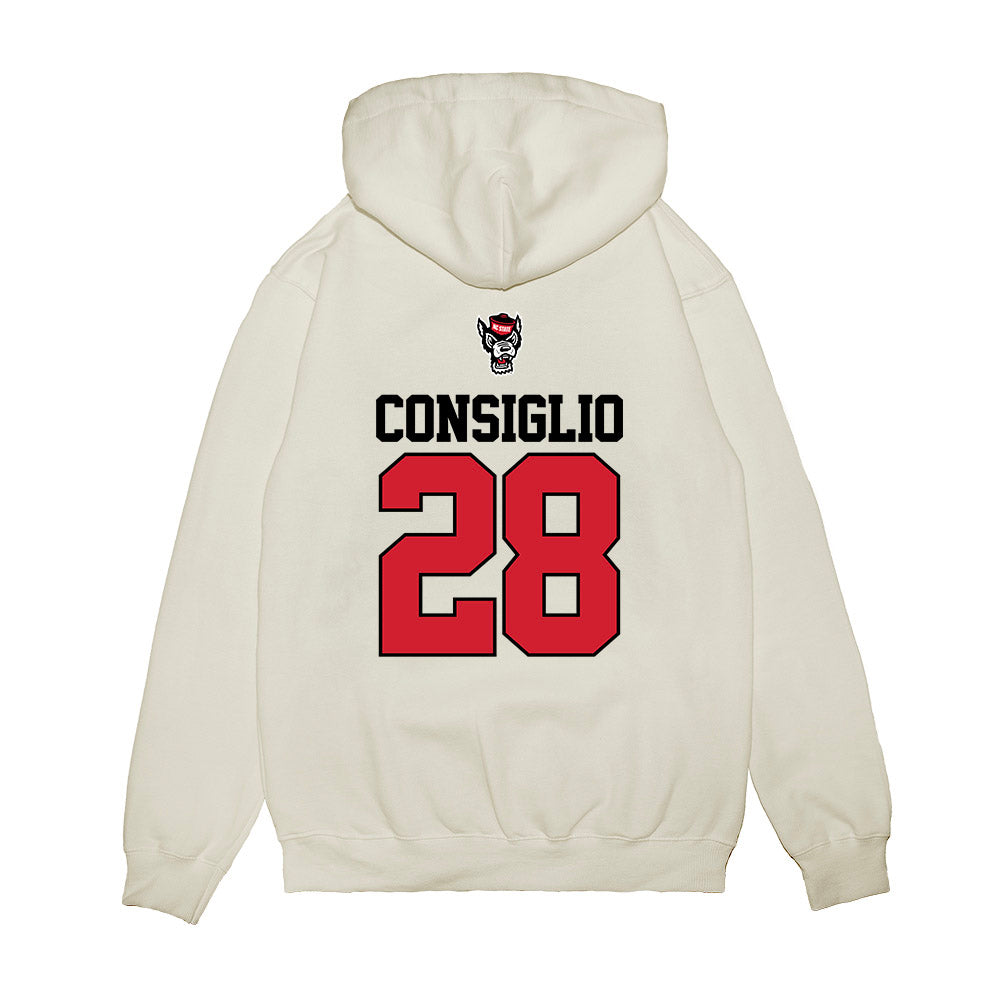 NC State - NCAA Baseball : Cooper Consiglio - USA Raglan Premium Hooded Sweatshirt-1