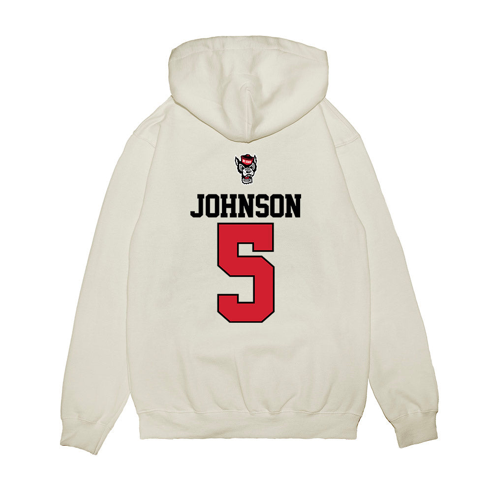 NC State - NCAA Baseball : Sherman Johnson - USA Raglan Premium Hooded Sweatshirt-1
