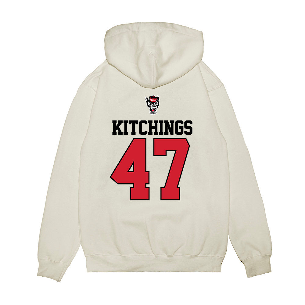 NC State - NCAA Baseball : Aiden Kitchings - USA Raglan Premium Hooded Sweatshirt-1