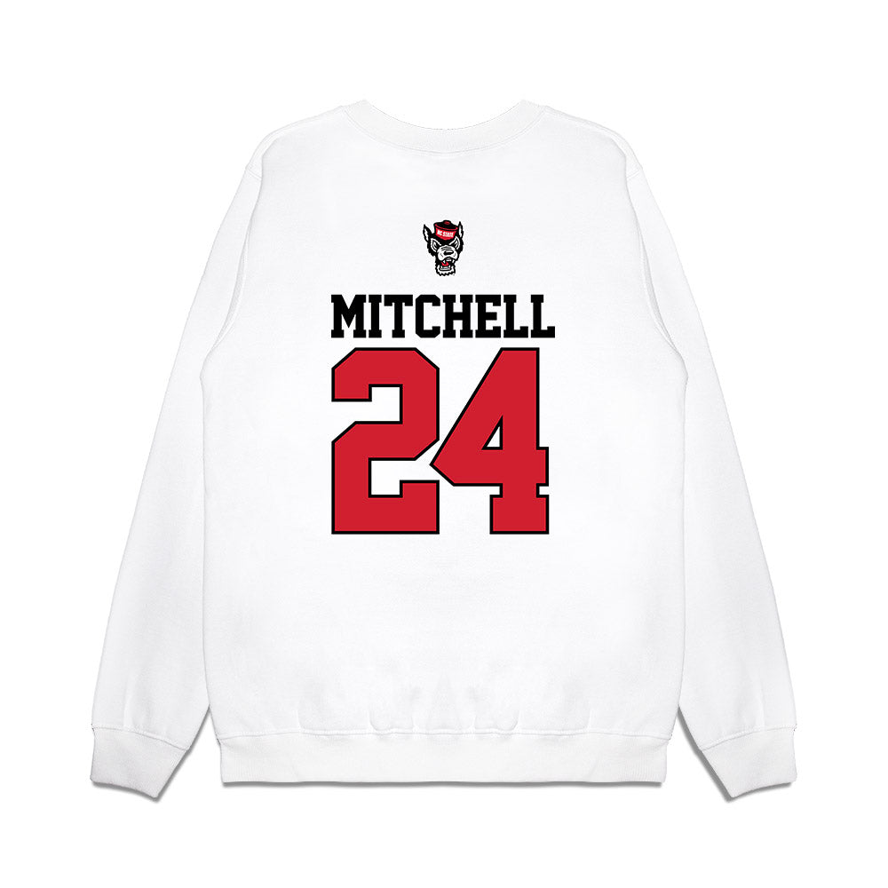 NC State - NCAA Baseball : Devin Mitchell - USA Raglan Premium Crewneck Sweatshirt-1