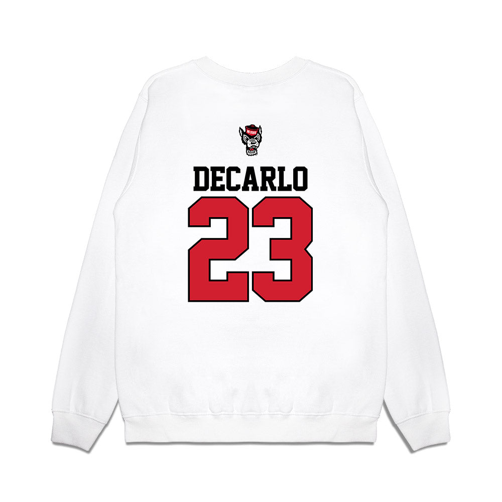 NC State - NCAA Baseball : Vincent DeCarlo - USA Raglan Premium Crewneck Sweatshirt-1