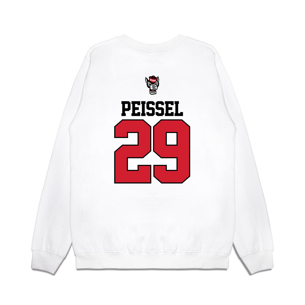 NC State - NCAA Baseball : Julien Peissel - USA Raglan Premium Crewneck Sweatshirt-1