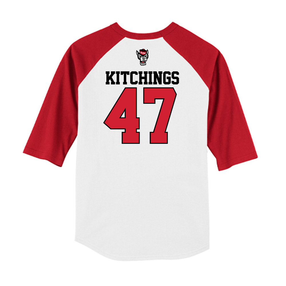NC State - NCAA Baseball : Aiden Kitchings - USA Raglan Raglan Shirt-1