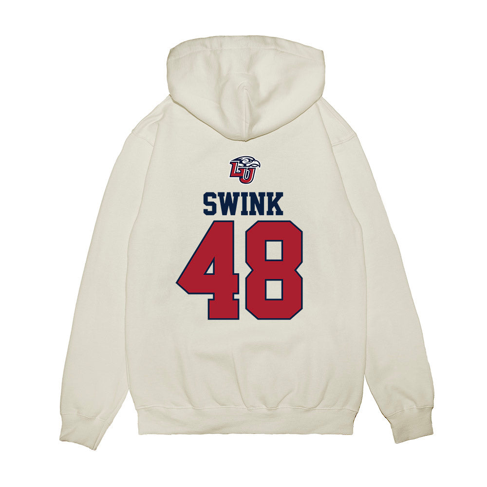 Liberty - NCAA Baseball : Josh Swink - USA Raglan Premium Hooded Sweatshirt-1