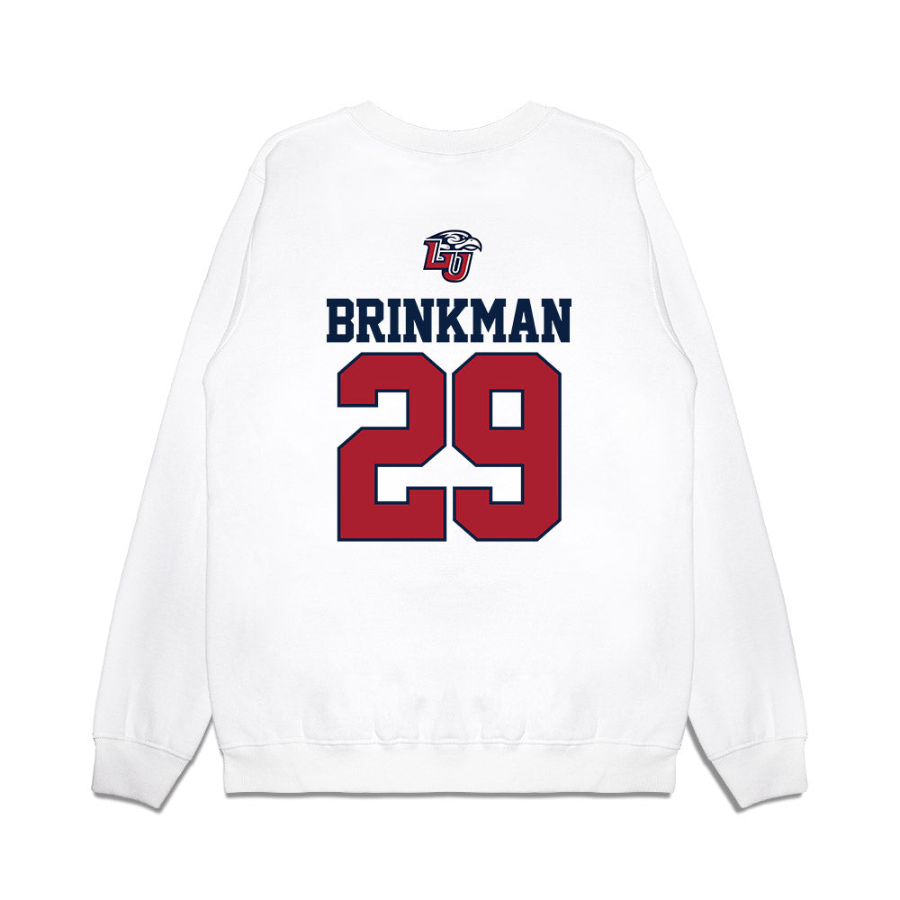 Liberty - NCAA Baseball : Charlie Brinkman - USA Raglan Premium Crewneck Sweatshirt-1