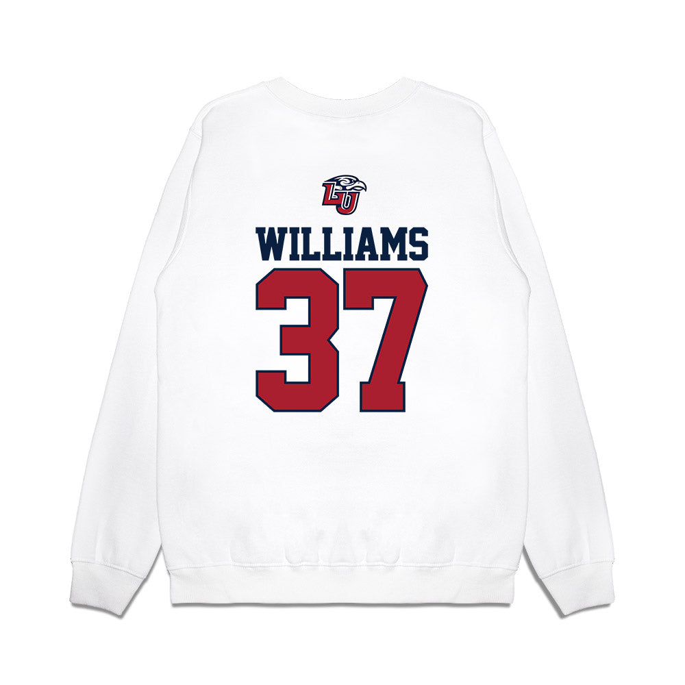 Liberty - NCAA Baseball : Spencer Williams - USA Raglan Premium Crewneck Sweatshirt-1