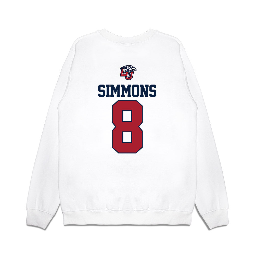 Liberty - NCAA Baseball : John Simmons - USA Raglan Premium Crewneck Sweatshirt-1