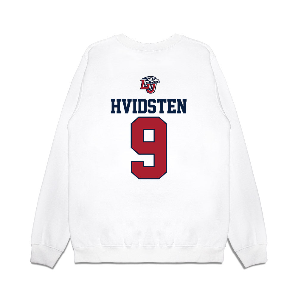 Liberty - NCAA Baseball : Kyle Hvidsten - USA Raglan Premium Crewneck Sweatshirt-1