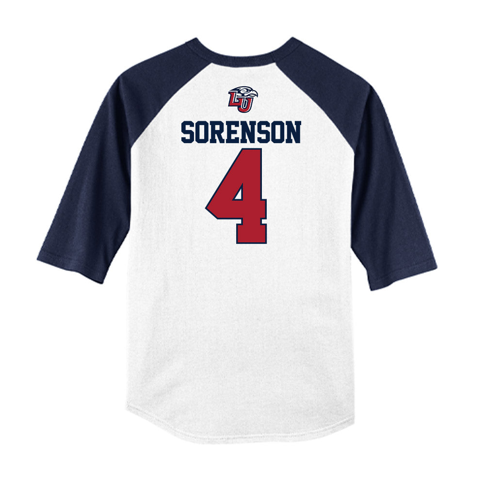 Liberty - NCAA Baseball : Jaxon Sorenson - USA Raglan Raglan Shirt-1