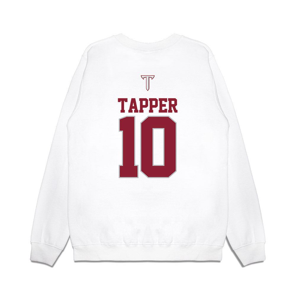 Troy - NCAA Baseball : Brock Tapper - USA Raglan Premium Crewneck Sweatshirt-1