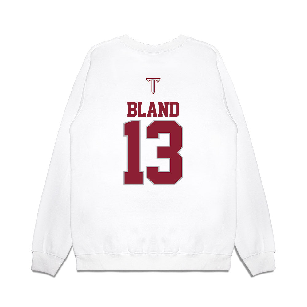 Troy - NCAA Baseball : Peryn Bland - USA Raglan Premium Crewneck Sweatshirt-1