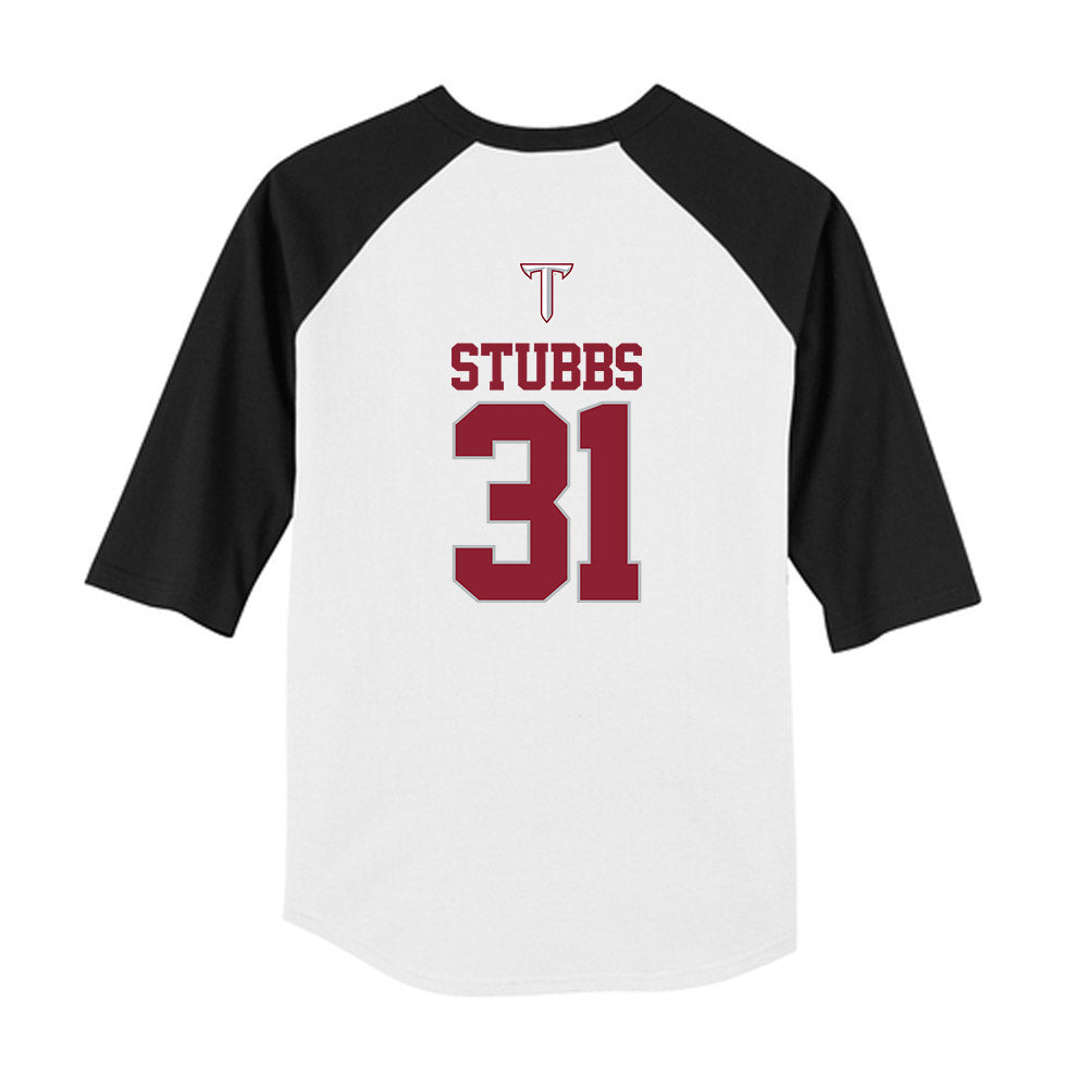 Troy - NCAA Baseball : Benjamin Stubbs - USA Raglan Youth Raglan T-Shirt-1