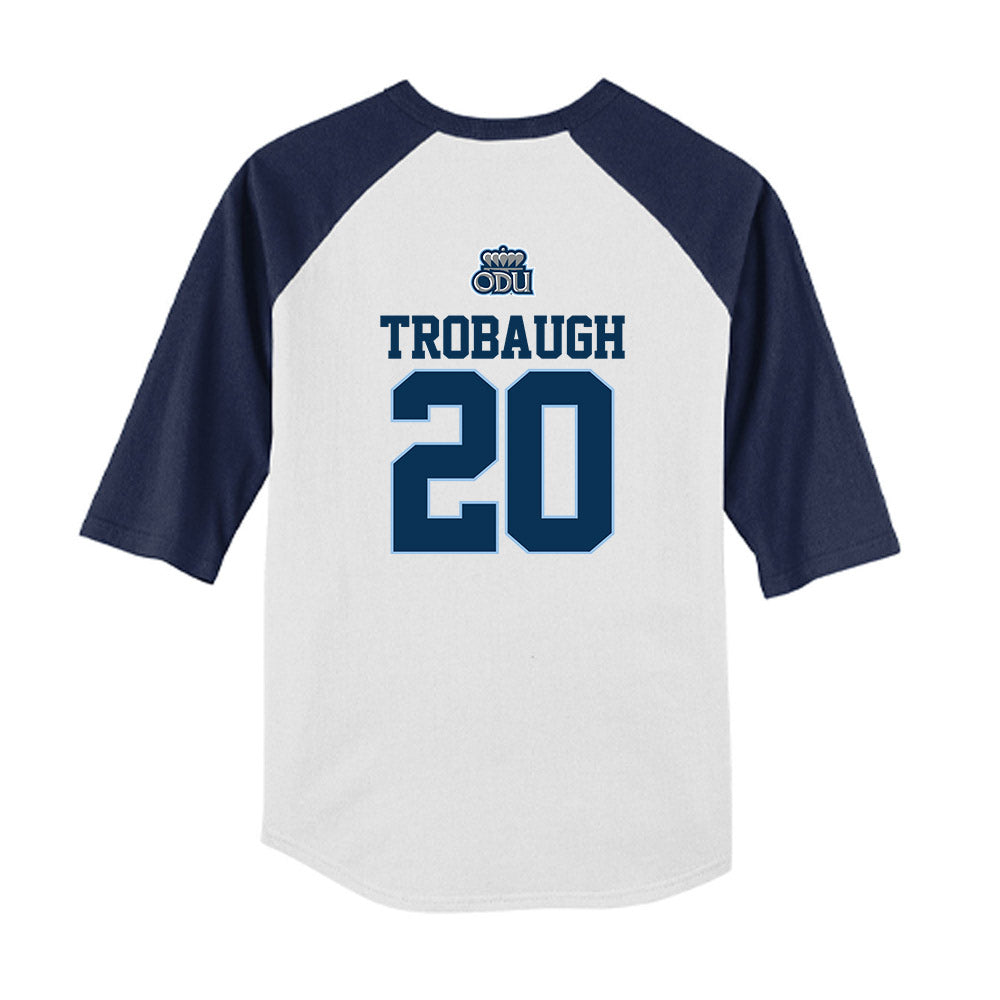 Old Dominion - NCAA Baseball : Hutson Trobaugh - USA Raglan Youth Raglan T-Shirt-1