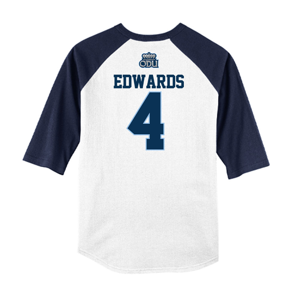 Old Dominion - NCAA Baseball : Kyle Edwards - USA Raglan Raglan Shirt-1