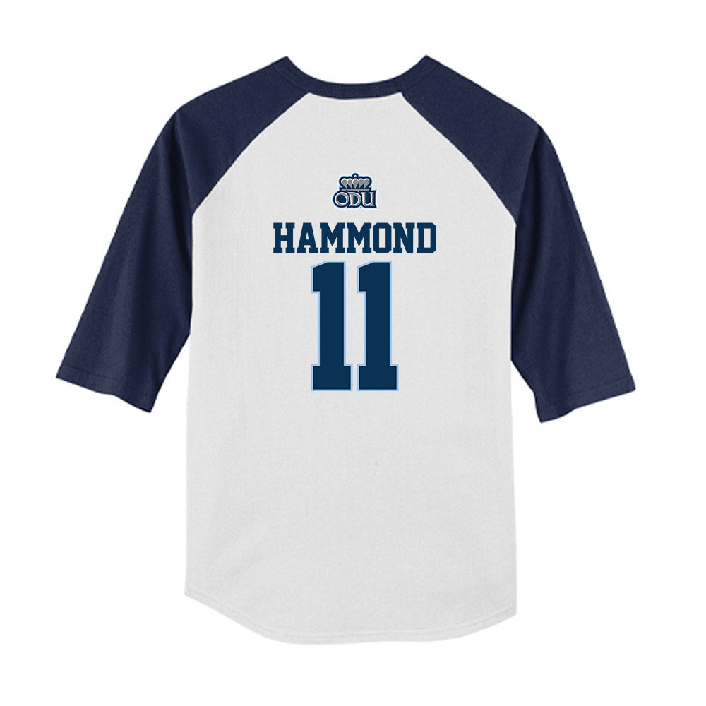 Old Dominion - NCAA Baseball : Tahraun Hammond - USA Raglan Youth Raglan T-Shirt-1