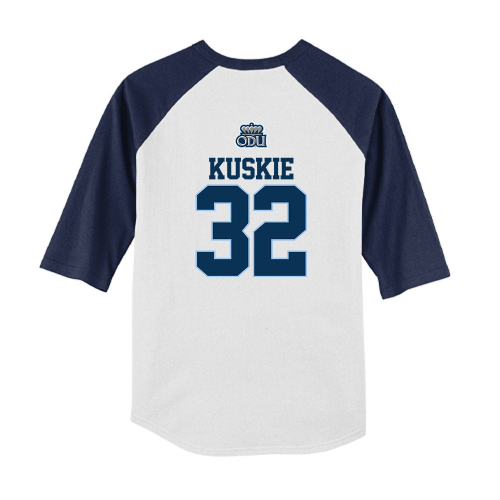 Old Dominion - NCAA Baseball : Darin Kuskie - USA Raglan Youth Raglan T-Shirt-1