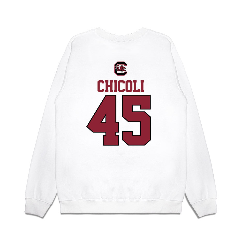 South Carolina - NCAA Baseball : Connor Chicoli - USA Premium Crewneck Sweatshirt-1